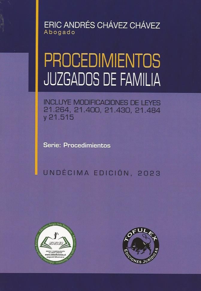 Procedimientos Juzgados De Familia. Undécima Edición 2023 – AREMI