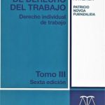 Manual de Derecho del Trabajo. Derecho Individual de Trabajo Tomo III 6ta Edición N°92