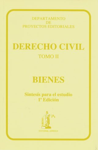 Derecho Civil. Bienes, Tomo II Síntesis para el Estudio 1ª edición