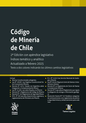 Código de Minería de Chile 2025 Pocket