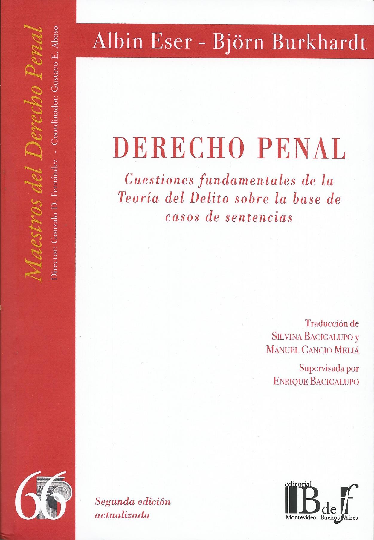 Derecho Penal, Cuestiones Fundamentales de la Teoría del Delito Sobre la Base de Casos de Sentencia N° 66