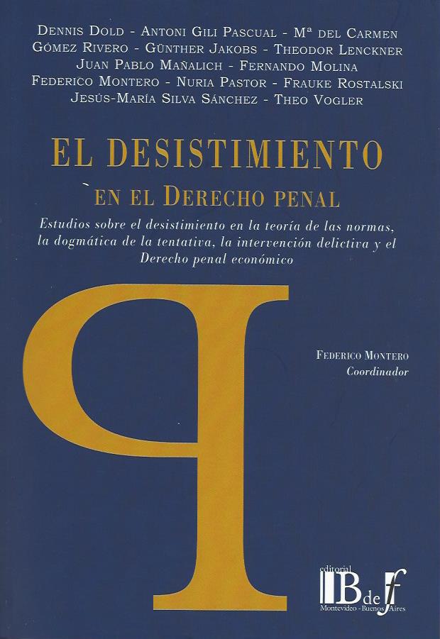 El Desistimiento en el Derecho Penal