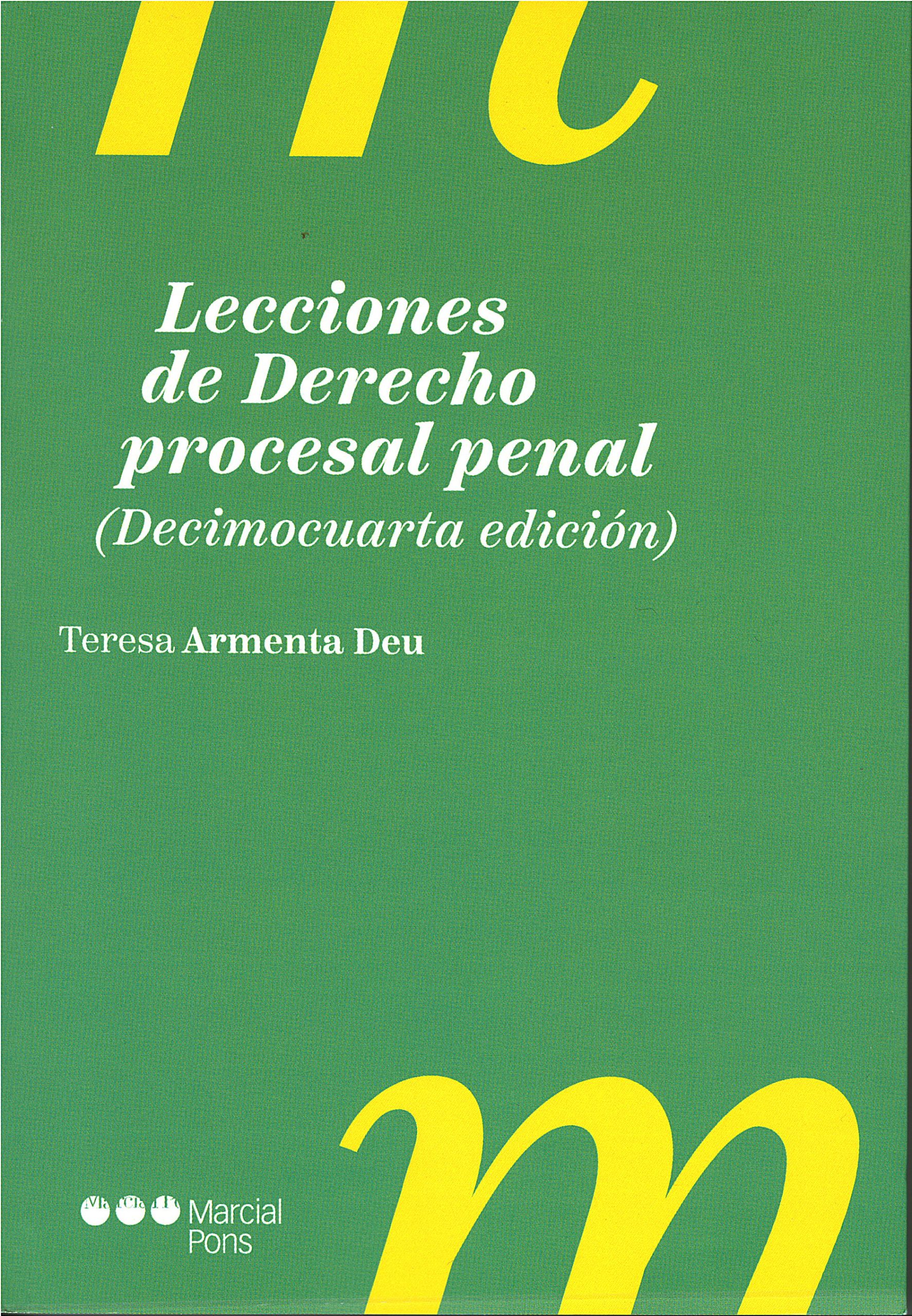 Lecciones de Derecho Procesal Penal (Decimocuarta Edición)