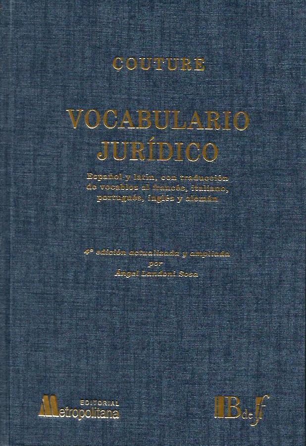 Vocabulario Jurídico. 4ta edición actualizada y ampliada