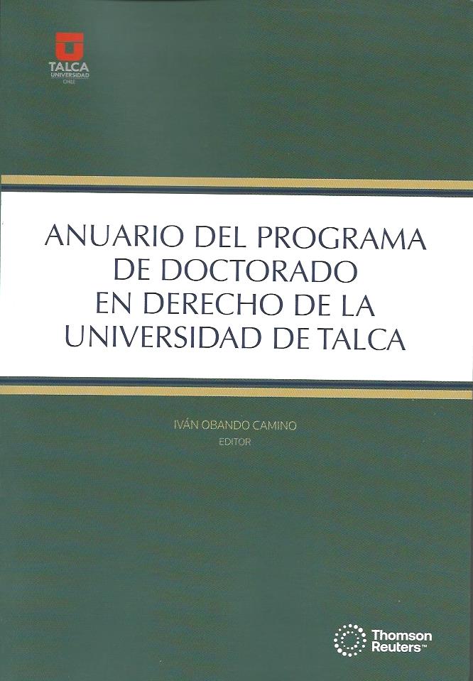 Anuario del Programa de Doctorado en Derecho de la Universidad de Talca