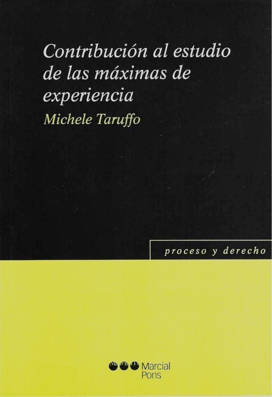 Contribución al Estudio de las Máximas de Experiencia