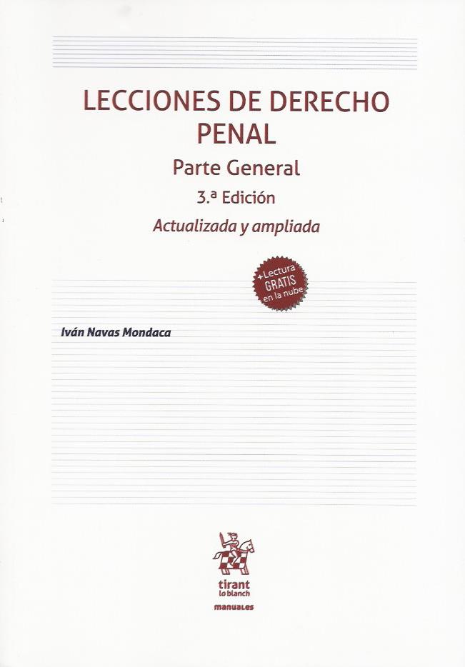 Lecciones de Derecho Penal. Parte General, 3°Edición