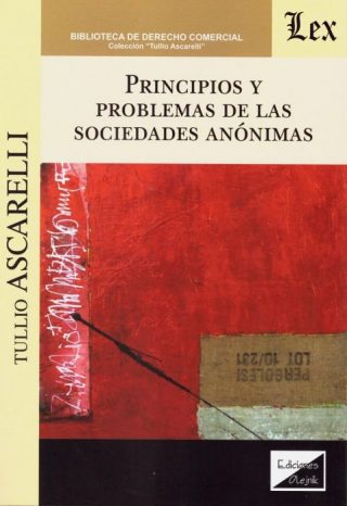 Principios y Problemas de las Sociedades Anónimas