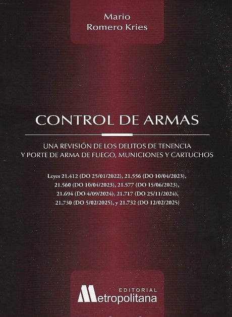 Control de Armas. Una Revisión de los Delitos de Tenencia y Porte de Arma de Fuego, Municiones y Cartuchos