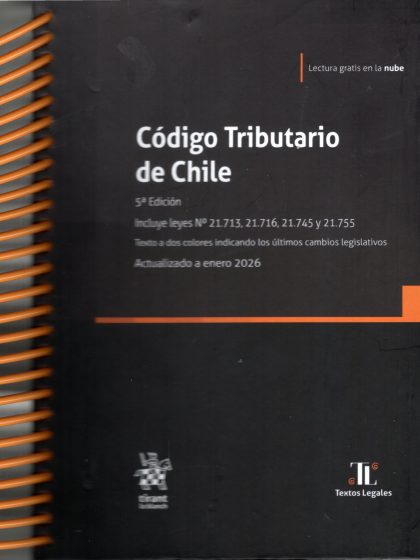 Código Tributario de Chile Anillado 2026. 5ta Edición
