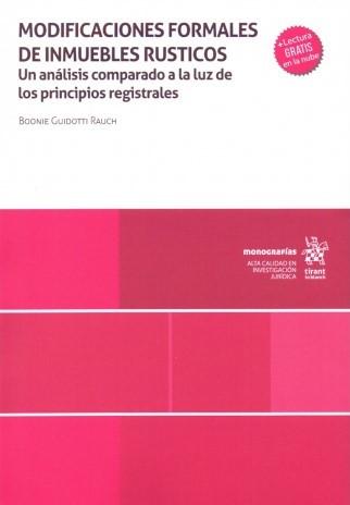 Modificaciones Formales de Inmuebles Rústicos